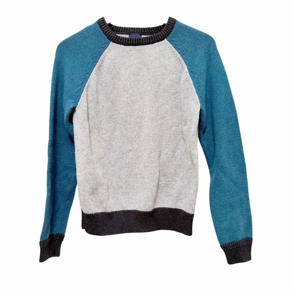 Gap Kids Wool Blend Color Block Sweater Sz XXL 14-16